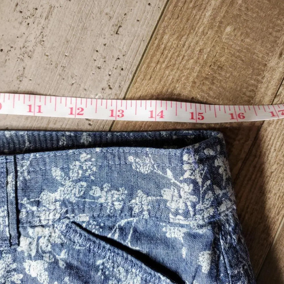 White Stag Blue Floral Skort Size 6 100% Cotton RN 52469 - Picture 9 of 12